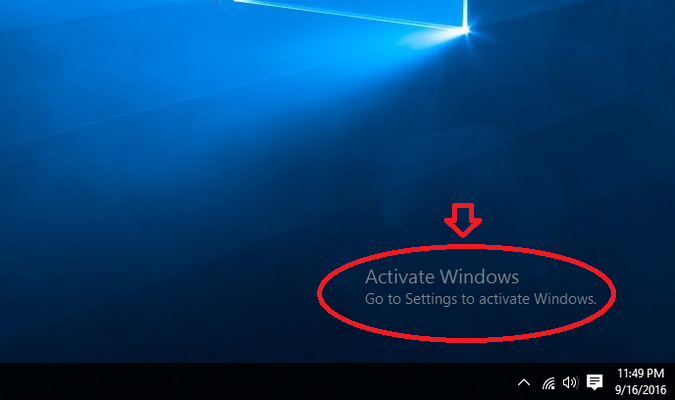 Go To Settings To Activate Windows